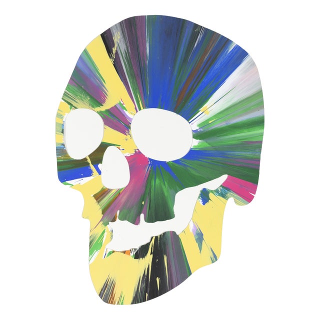 Damien Hirst, Skull, 2009, Acrylic Painting on Paper For Sale
