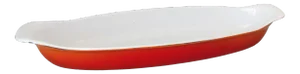 Belgian Orange Enamel Cookware Casserole Dish