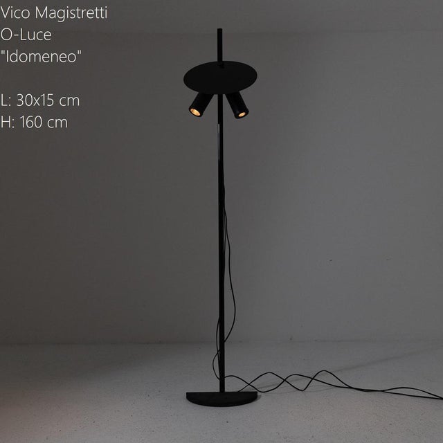 Vico Magistretti Idomeneo Floor Lamp by Vico Magistretti for O-Luce, 1970s For Sale - Image 4 of 8