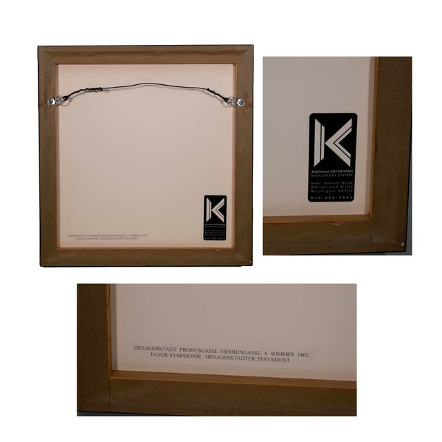 Carl Moll Beethoven Hauser (Portfolio of 12) Signed Art Nouveau Color Woodcuts For Sale - Image 10 of 12