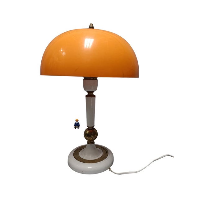 Vintage Pop Silk Table Lamp For Sale - Image 6 of 6