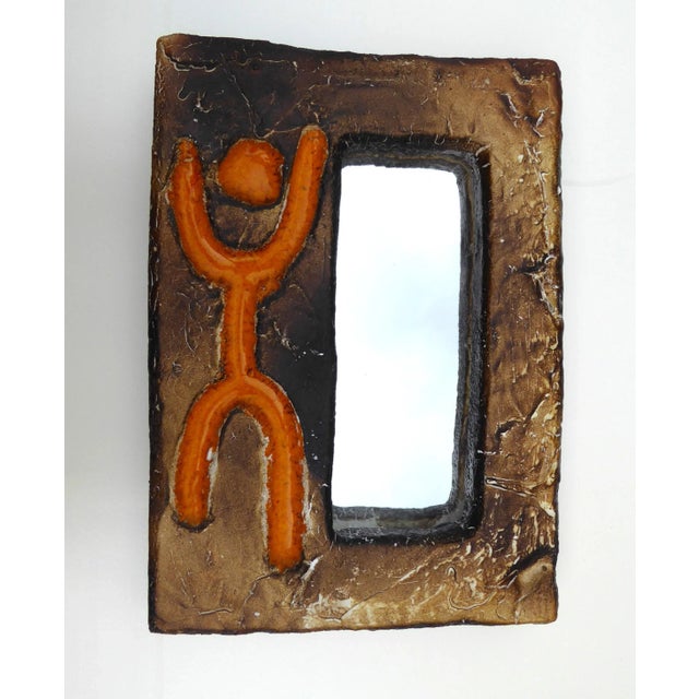 Ceramic Wall Mirror from Vallauris, 1960s For Sale - Image 11 of 11