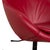 Set of Cocoon Armchair and Ottoman in Red Leather from Varier For Sale - Image 10 of 18