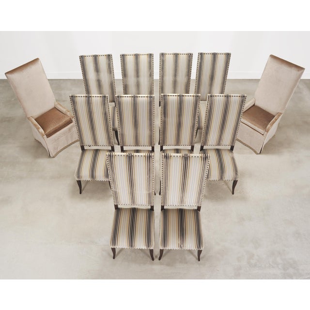 Ferrell + Mittman Art Deco Style Dining Table and 12 Chairs For Sale - Image 11 of 18
