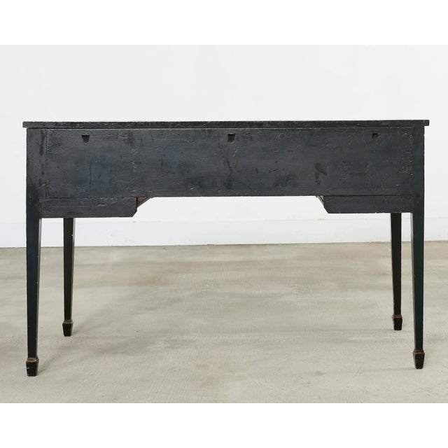 English George III Style Chinoiserie Decorated Lacquer Desk For Sale - Image 17 of 18