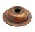 Vintage circular doorbell cover made of brass with a patina finish. The original mounting screws are not available. Good...