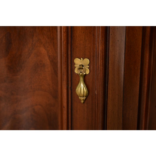 Karges French Regency Louis XVI Burled Walnut Sideboard or Bar Cabinet For Sale - Image 11 of 14