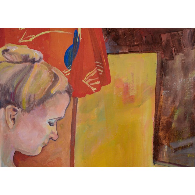 American Woman in Bloom - Figurative Nude Study Oil on Canvas by Patricia Gren Hayes For Sale - Image 3 of 6