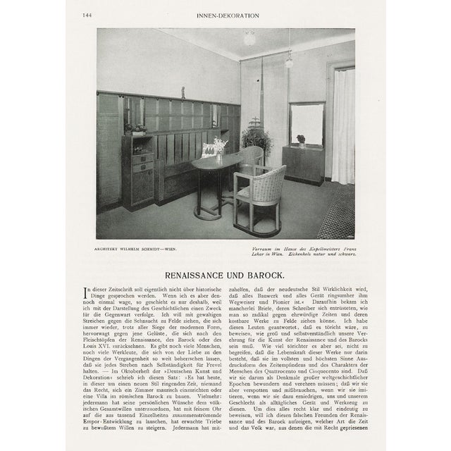 Secessionistic Armchair by Wilhelm Schmidt for Friedrich Otto Schmidt, Vienna, 1908, Set of 4 For Sale - Image 16 of 18