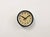 This wall clock was manufactured by IBM in the United States in the 1950s. It features a black metal frame, an iron...