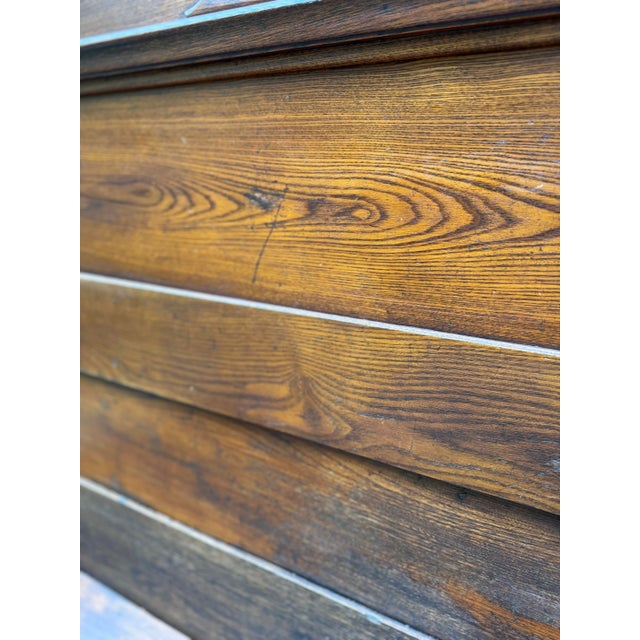 Antique Victorian Eastlake High Back Box Settle Bench With Storage For Sale - Image 9 of 17