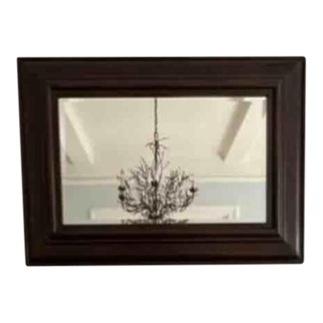 Beveled Wood Wall Mirror by Pottery Barn with expresso finish. Can be hung horizontally or vertically. Beautiful accent...