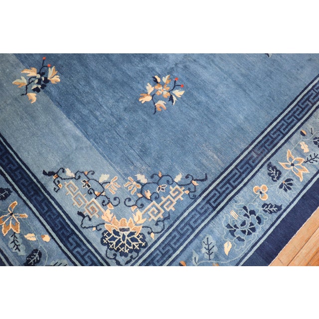 an early 20th Century Room Size Chinese Rug in predominantly soft blue Details rug no. j2541 size 9' 1" x 11' 8" (277 x...