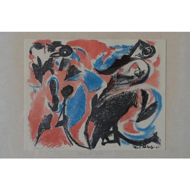 1960s Paul Holsby, Mountain's Red, Color Lithograph, 1963, Framed For Sale - Image 5 of 6
