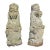 Vintage Armorial Concrete Lion Statues a Pair For Sale