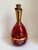 Hollywood Regency 1970s 22k Gold Ruby Red Venetian Murano Glass Decanter With 5 Tumblers - 6 pcs For Sale - Image 3 of 10