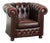 English Cowhide Chesterfield Club Lounge Chair For Sale
