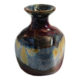 Purple Studio Pottery Bud Vase For Sale
