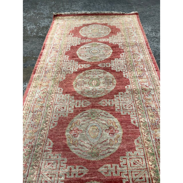2ft 6in × 6ft 5in Oushak Turkish Runner Rug, Vintage For Sale - Image 9 of 12