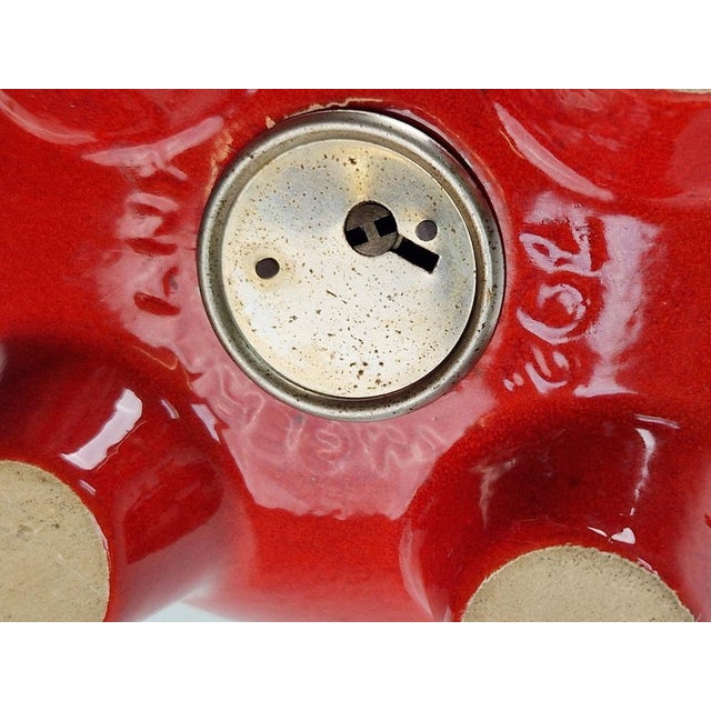 Vintage Red Ceramic Piggy Bank from Scheurich Keramik, 1970s For Sale - Image 4 of 10