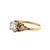 Gold Antique 14k Two Tone Gold Diamond Ring, Size 6.25 For Sale - Image 8 of 10