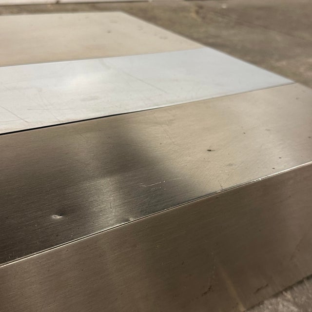 Paul Evans Style Postmodern Side Table For Sale - Image 12 of 12