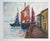 Late 20th Century European Fishing Boat Harbor Painting For Sale In Seattle - Image 6 of 6