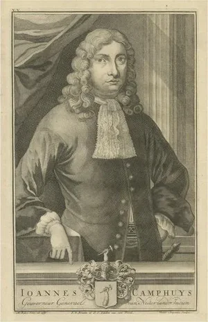 Ioannes Camphuys, Venerable Governor-General of the VOC, Dutch East Indies, 1724, Print