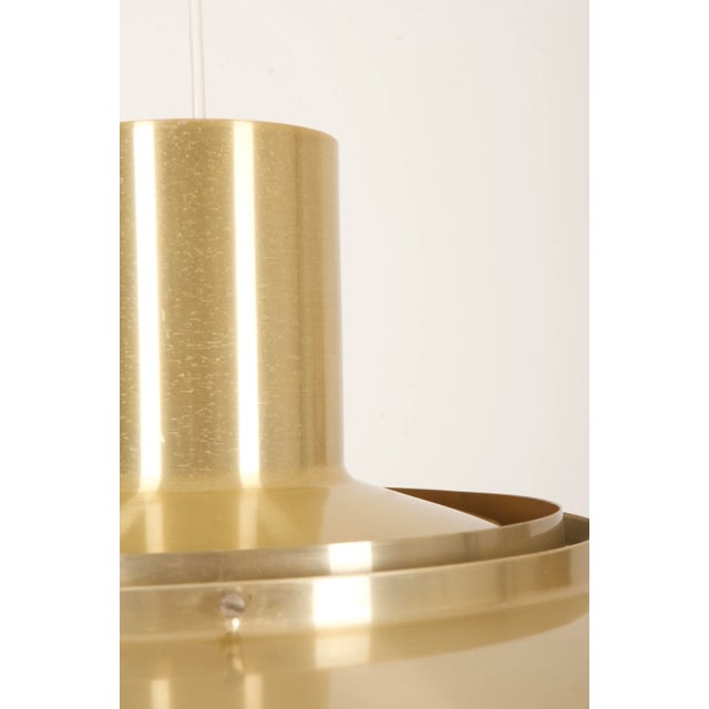 Scandinavian Modern Danish Aluminum Ceiling Lamp by Preben Fabricius & Jørgen Kastholm for Nordisk Solar, 1964 For Sale - Image 10 of 12