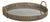 Zadar Round Open Weave Rattan Tray with Clear Glass For Sale