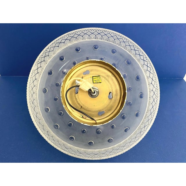 Deco Cut Glass Ceiling Light, 1940s For Sale - Image 15 of 18