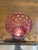 Late 19th Century Antique Cranberry Glass Inverted Thumbprint Tumbler Hand Painted Winter Scene Mint- Mary Gregory Style For Sale - Image 5 of 9