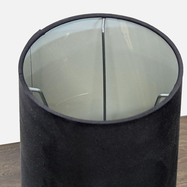 Jonathan Adler Jonathan Adler Claridge Lead Crystal Table Lamp With Black Shade For Sale - Image 4 of 8