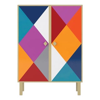 Camicia Corta Cabinet in Powder-Coated Aluminum by Altreforme For Sale