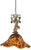 Signed Confetti Art Glass Shade Cherub Pendant Light For Sale - Image 9 of 17