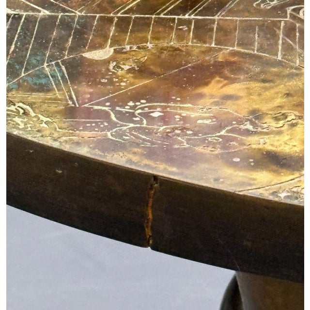 Philip and Kelvin LaVerne, Rare Center Table, Bronze, Usa, 1960s For Sale - Image 16 of 16
