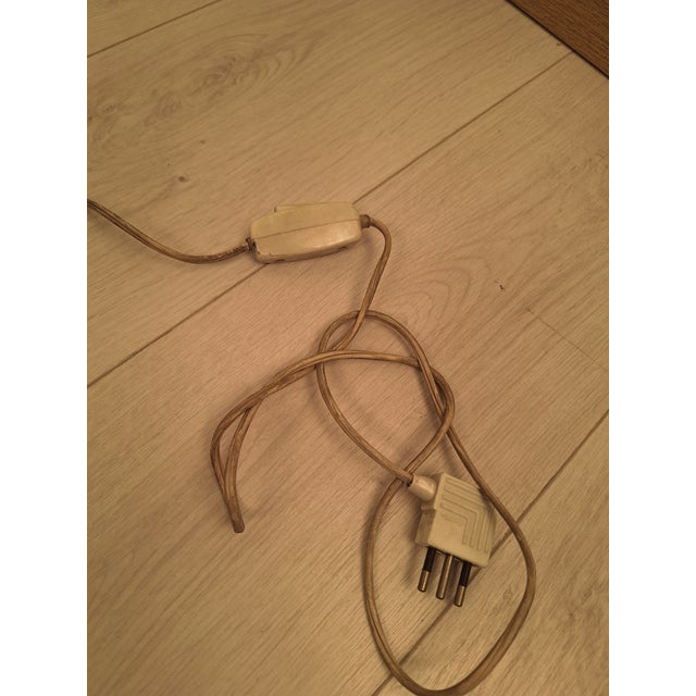 Sculpture Table Lamp in Chiseled Brass with Aluminum-Edged Lampshade, 1960s For Sale - Image 9 of 10