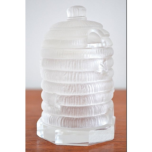 Art Deco Honey Pot in the style of Lalique, 1930s For Sale - Image 9 of 9