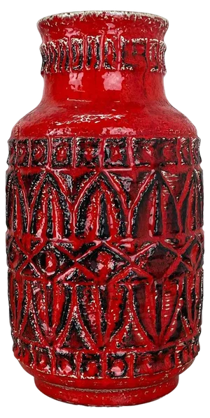 Large Fat Lava Pottery Vase from Bay Ceramics, 1970s