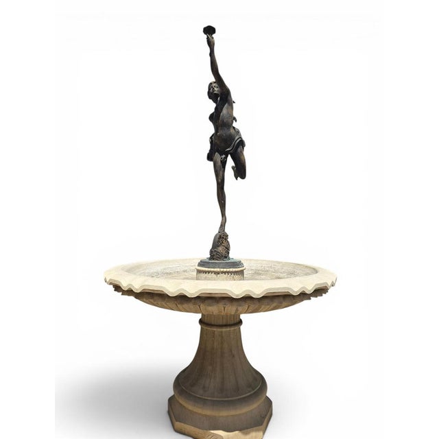 Greek Classical Marble and Bronze Fountain, Naples, 1950s For Sale - Image 11 of 13