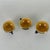 Late 19th Century 19th Century French Polkadot Demitasse Cups & Saucers Set of 3 - 6 pcs For Sale - Image 5 of 10