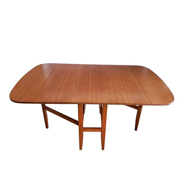Vintage Dining Table in Teak with Drop Leaf, 1970 For Sale - Image 16 of 16