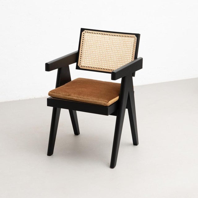 051 Capitol Complex Office Chair with Cushion by Pierre Jeanneret for Cassina For Sale - Image 15 of 18
