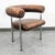 1960s Mid Century Danish Modern Lounge Chair Brown Leather Round Back Steel Cobra Seat For Sale In Sacramento - Image 6 of 12