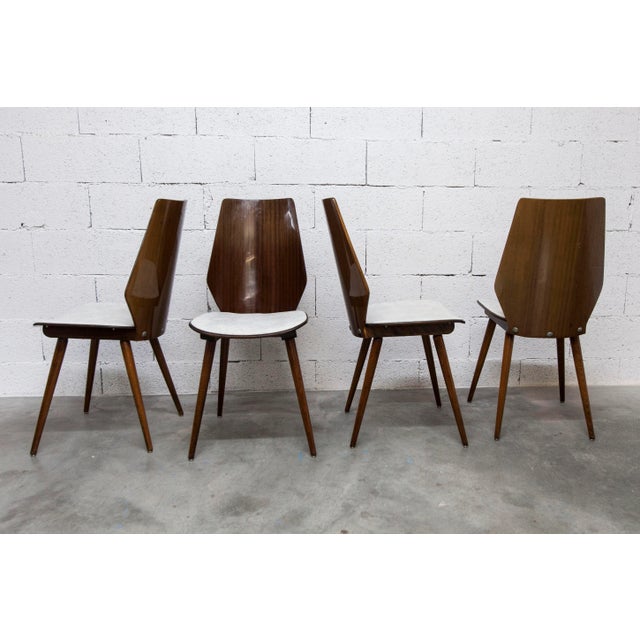 Baumann Chairs Model 840 G2s in Varnished Mahogany Finish, 1963, Set of 6 For Sale - Image 15 of 18