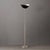 Nova Modern Luna Bella Torchiere Floor Lamp 70" H - Matte Black/Silver Shade, Satin Nickel Body, Modern Design, Dimmable, Bulb Included For Sale - Image 4 of 7