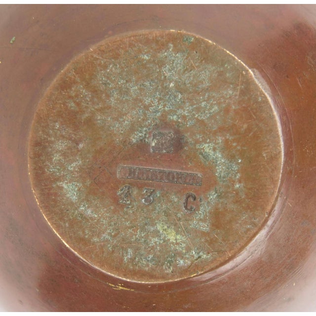 Brown 1920s Luc Lanel for Christofle Dinanderie Vase For Sale - Image 8 of 12