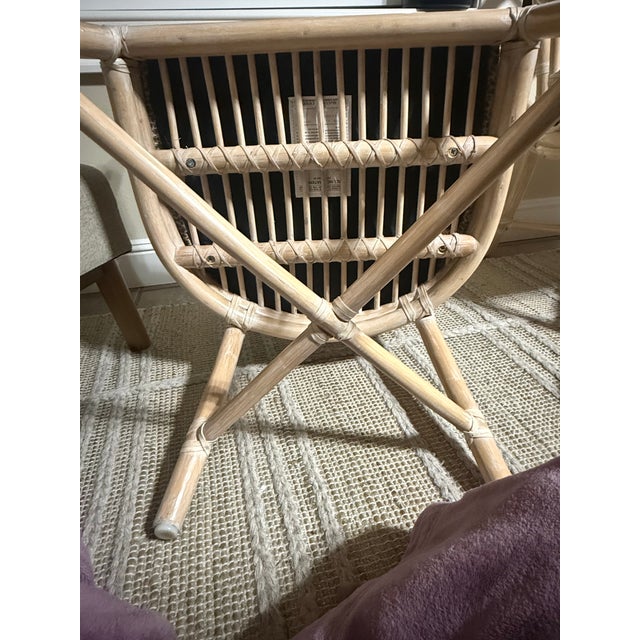 Beige Set of Four Authentic Vintage McGuire Rattan Dining Chairs For Sale - Image 8 of 8