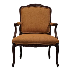 Fremarc / Vanguard Furniture English Walnut Provincial Accent Arm Chair V118