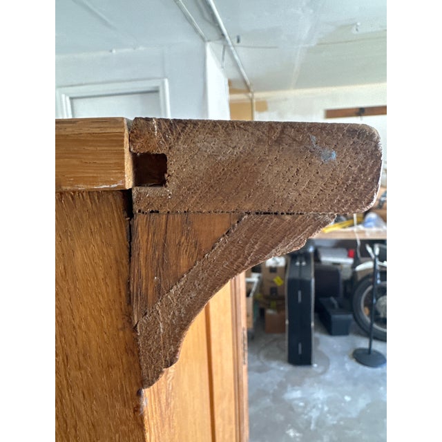 Antique European Oak Armoire For Sale - Image 14 of 15